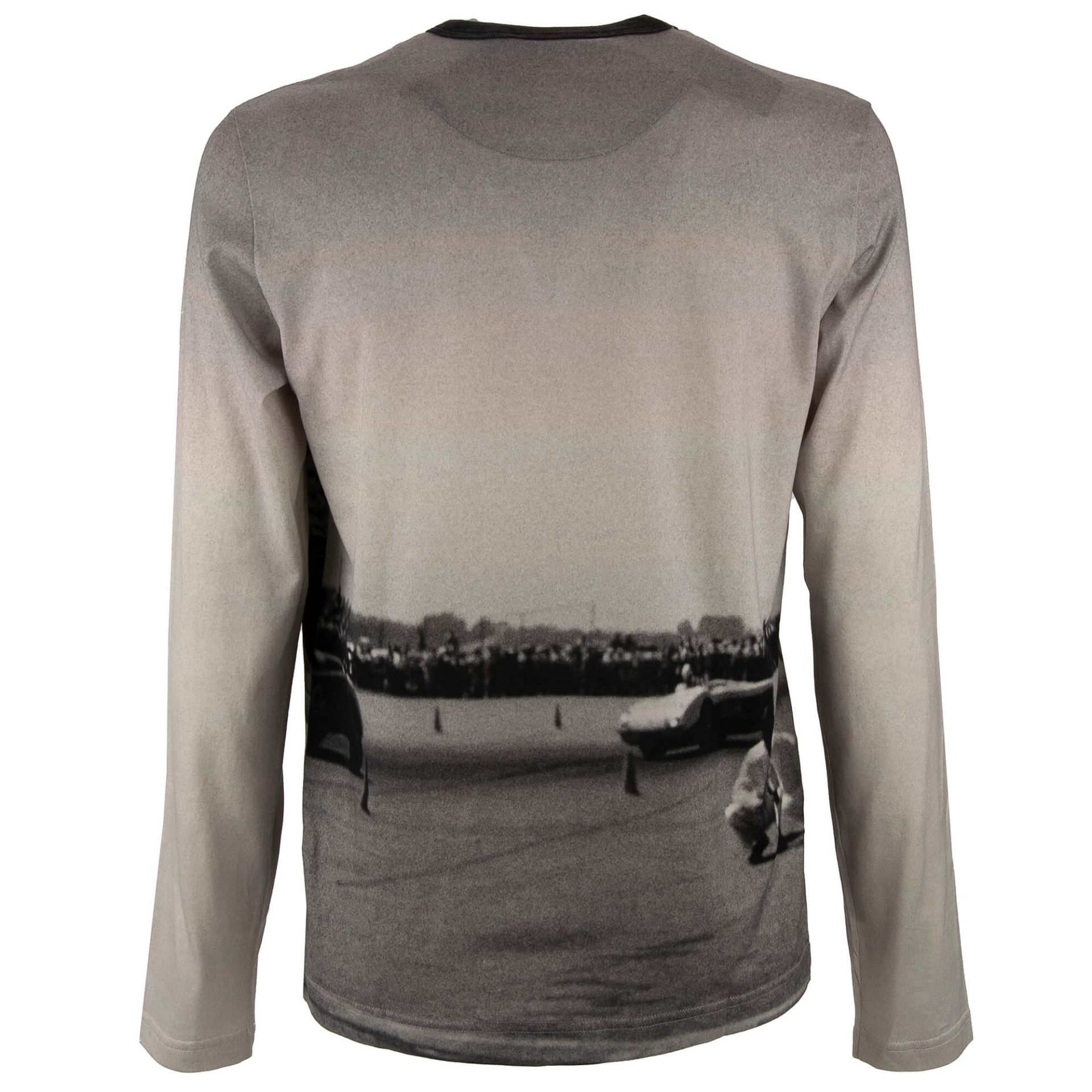 James Dean DG Logo Patch Longsleeve Sweatshirt Shirt Gray Black | 48